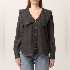 Ganni Core Light Shirt - Sharkskin